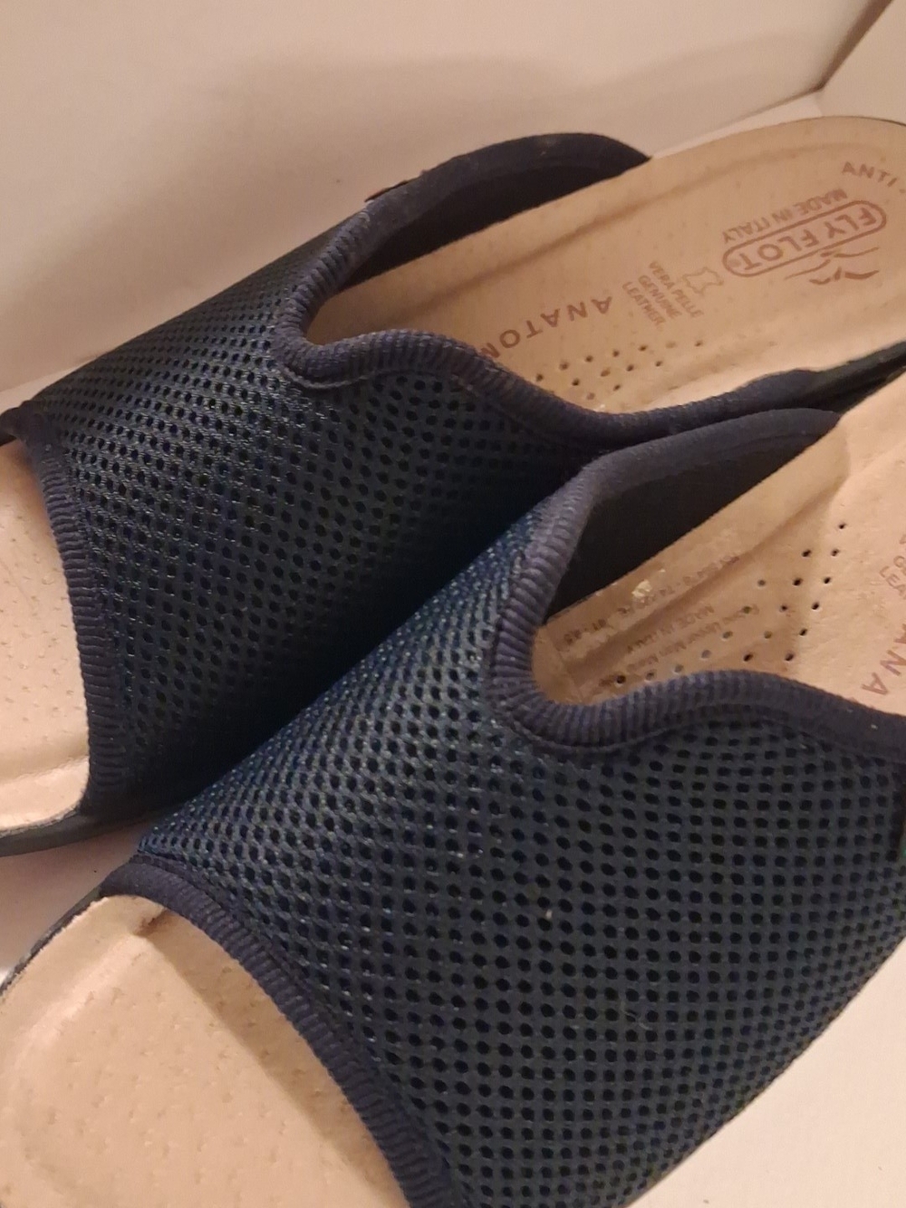 Fly Flot Navy Blue Slide Sandals